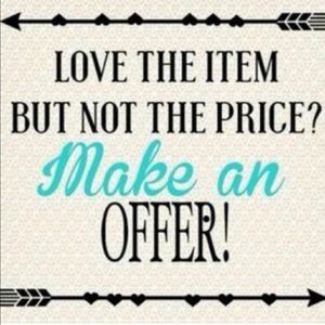 Hello loves feel free to make an offer!!